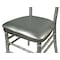 Atlas Commercial Products Chiavari Cushion, Wood-backed Cushions, Vinyl, Silver WBC4SLV - alternate 1